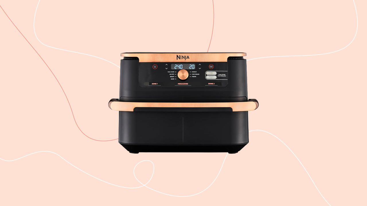 Ninja FlexDrawer Air Fryer in copper colour