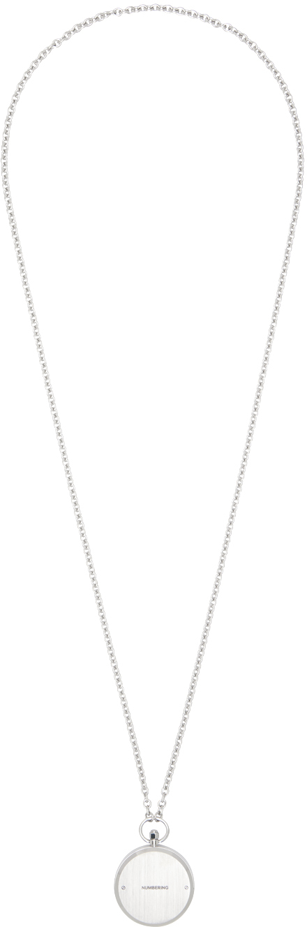 Silver #7729 Pocket Watch Necklace