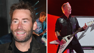 Chad Kroeger of Nickelback and James Hetfield of Metallica