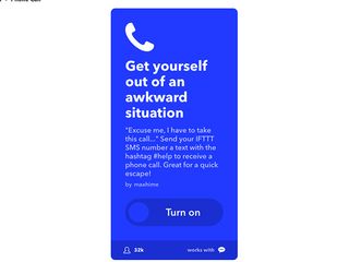 Get the “bail out” phone call
