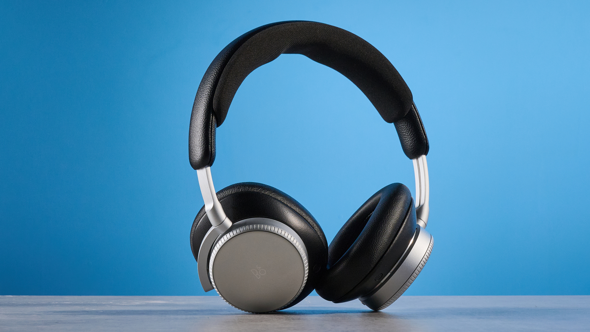 The Bang &amp;amp; Olufsen Beoplay H100 on a blue background