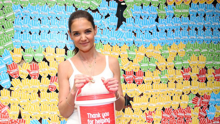 Katie Holmes Attends McHappy Day