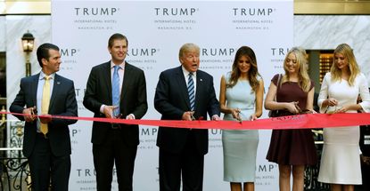 The Trump family marks the opening of the Trump International Hotel in Washington, D.C., in October 2016.