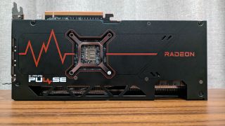Sapphire Pulse AMD Radeon RX 7700 XT rear of card