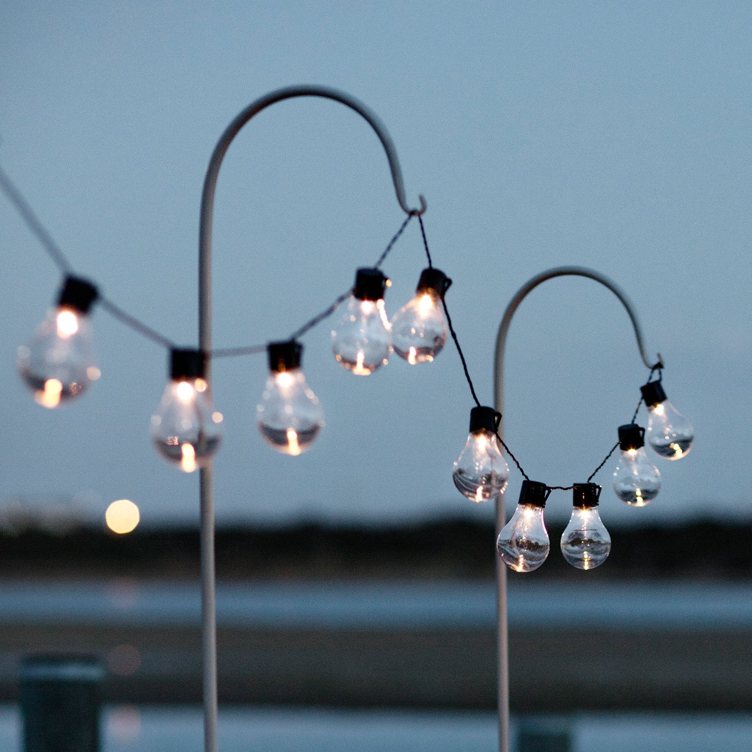 Warm White Carnival Solar Festoon Garden Lights | Lights4fun