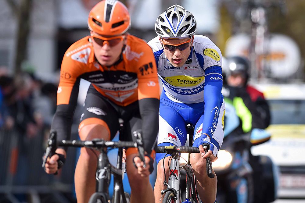 Bert Van Lerberghe in the breakaway