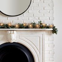 Glitter Starburst LED Garland|Was $40, now $28