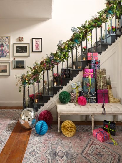 Christmas Stair Decor Ideas: How To Create A Festive Display | Livingetc