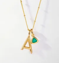 Initial & Birthstone Necklace - Gold:was £145, now £101 (save £44) Initial & Birthstone Necklace - Gold:was £145, now £101 (save £44)