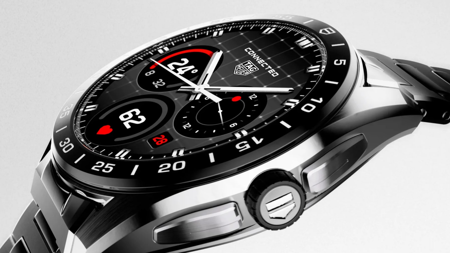 The TAG Heuer Connected Calibre E5 smartwatch.