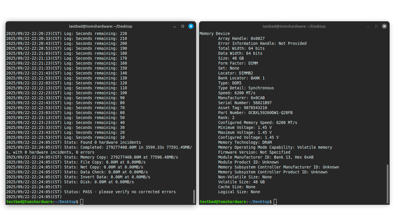 Biwin Black Opal OC Lab Gold Edition DW100 DDR5-6000 C28
