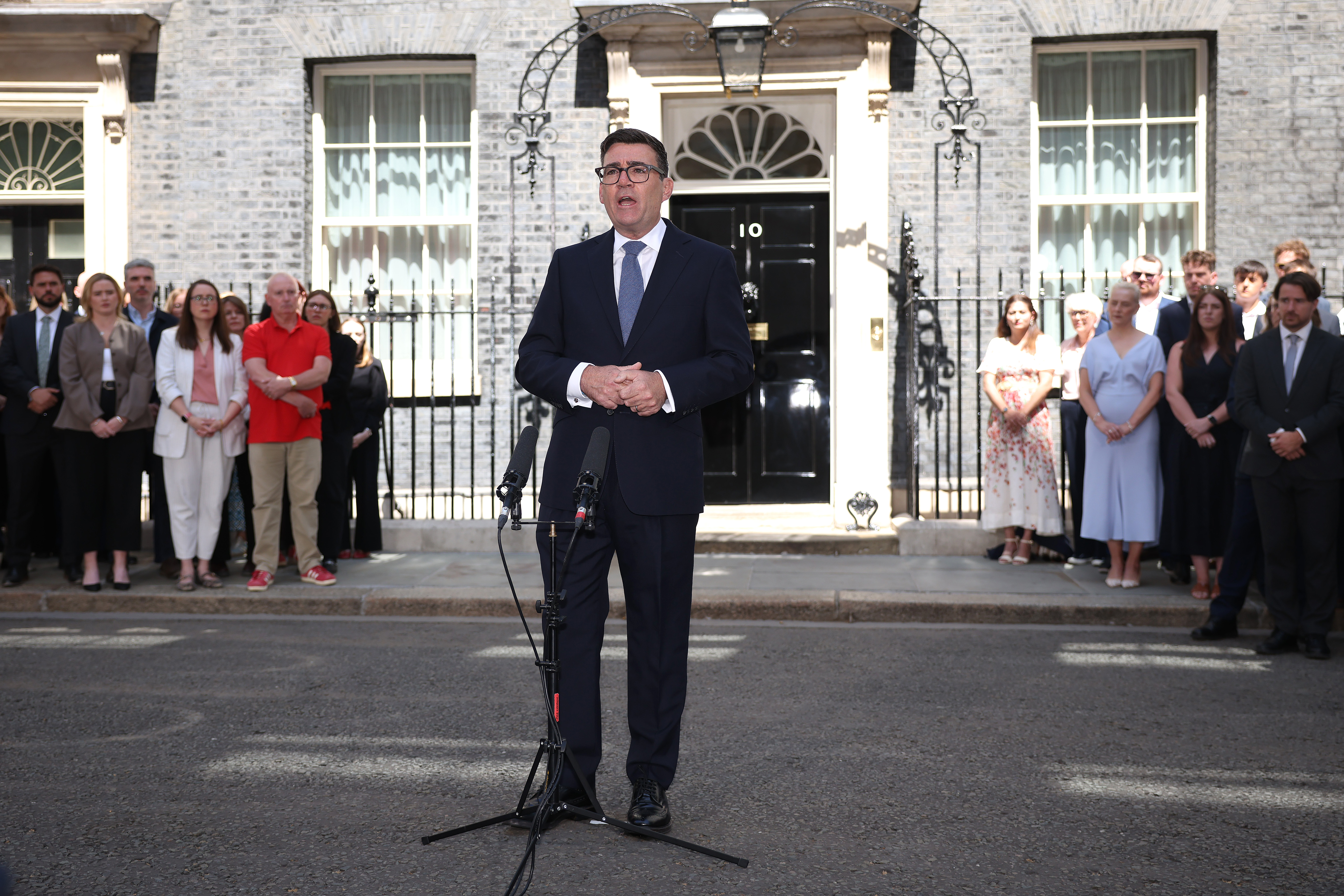 Andy Burnham delivers his inaugural speech as UK's new Prime Minister