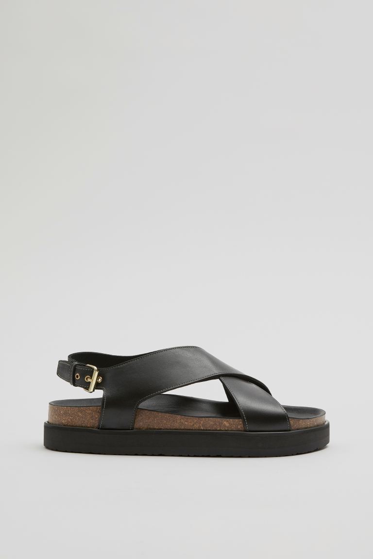Criss-Cross Leather Sandals