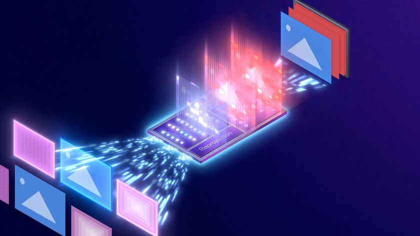 A promotional render created by Intel to indicate how its XeSS 3 multi-frame generation technology works on its Xe GPUs.