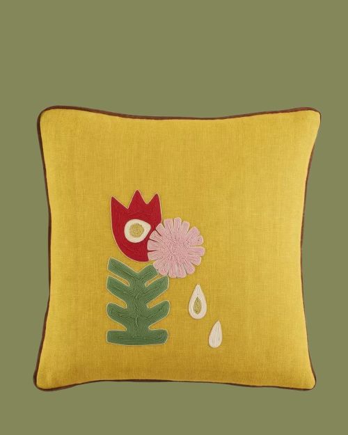 Playa Tulip Linen Cushion