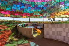 The Vertical Panorama Pavilion tasting suite at Donum Estate