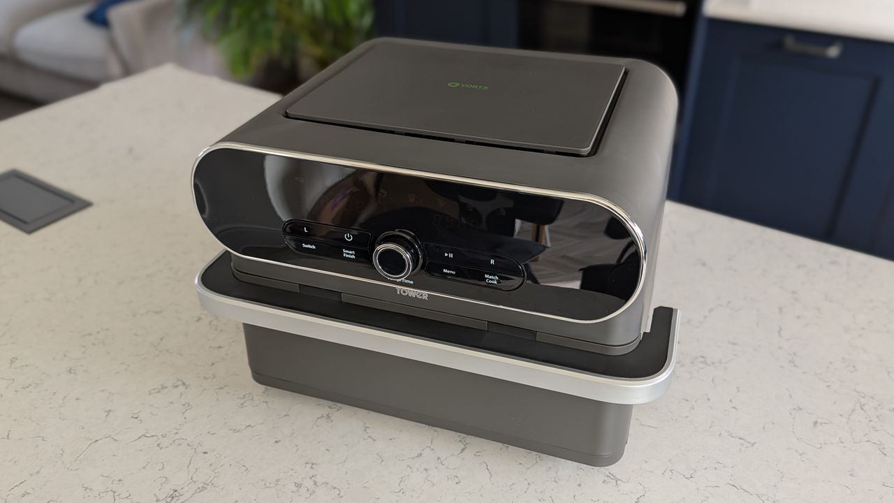 Tower Elite 11-Liter Flexi Drawer Air Fryer on kitchen counter