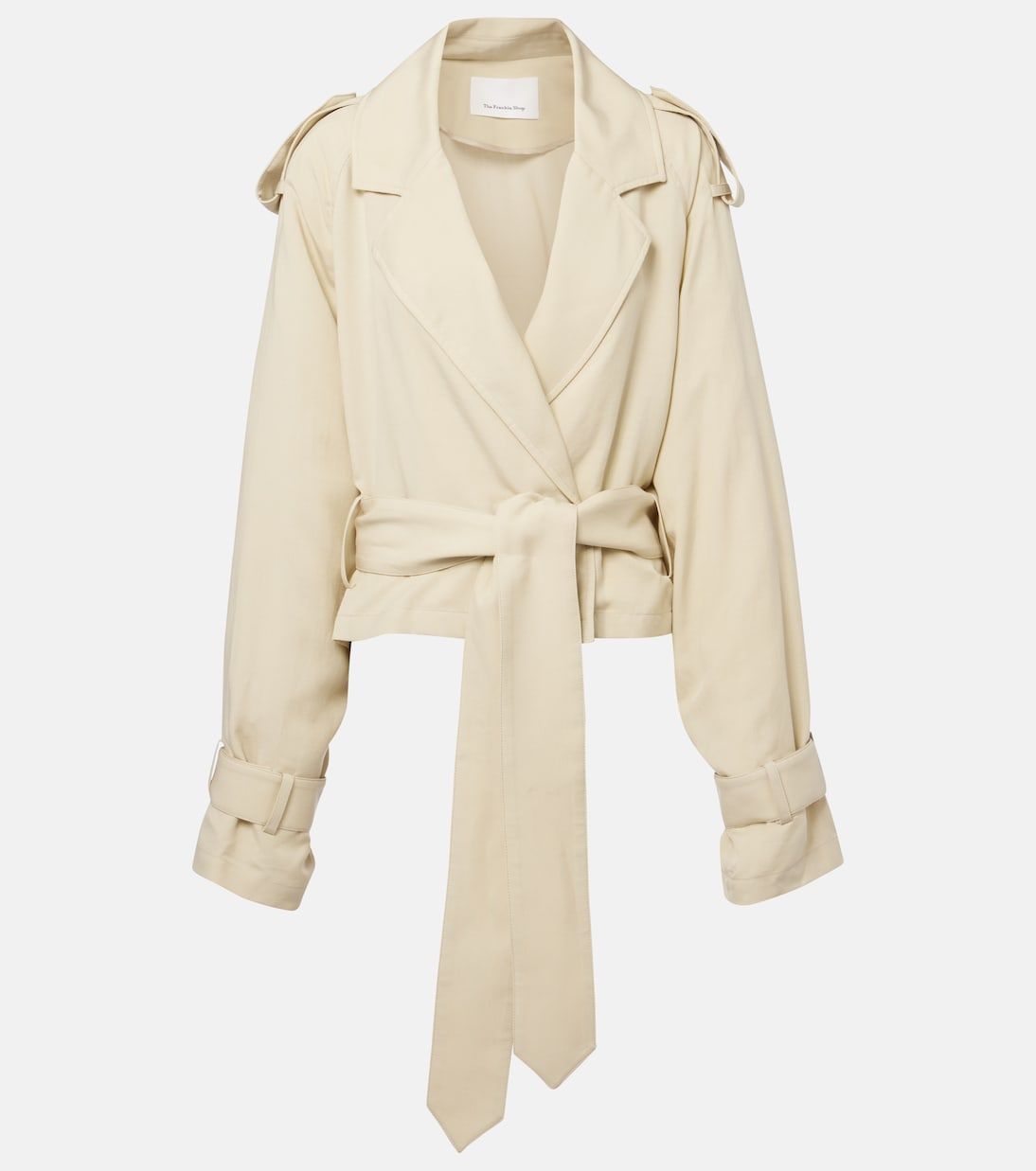 Simona Cropped Trench Coat