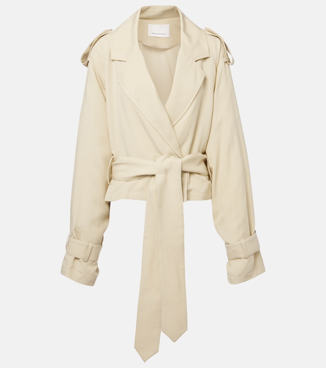 Simona Cropped Trench Coat