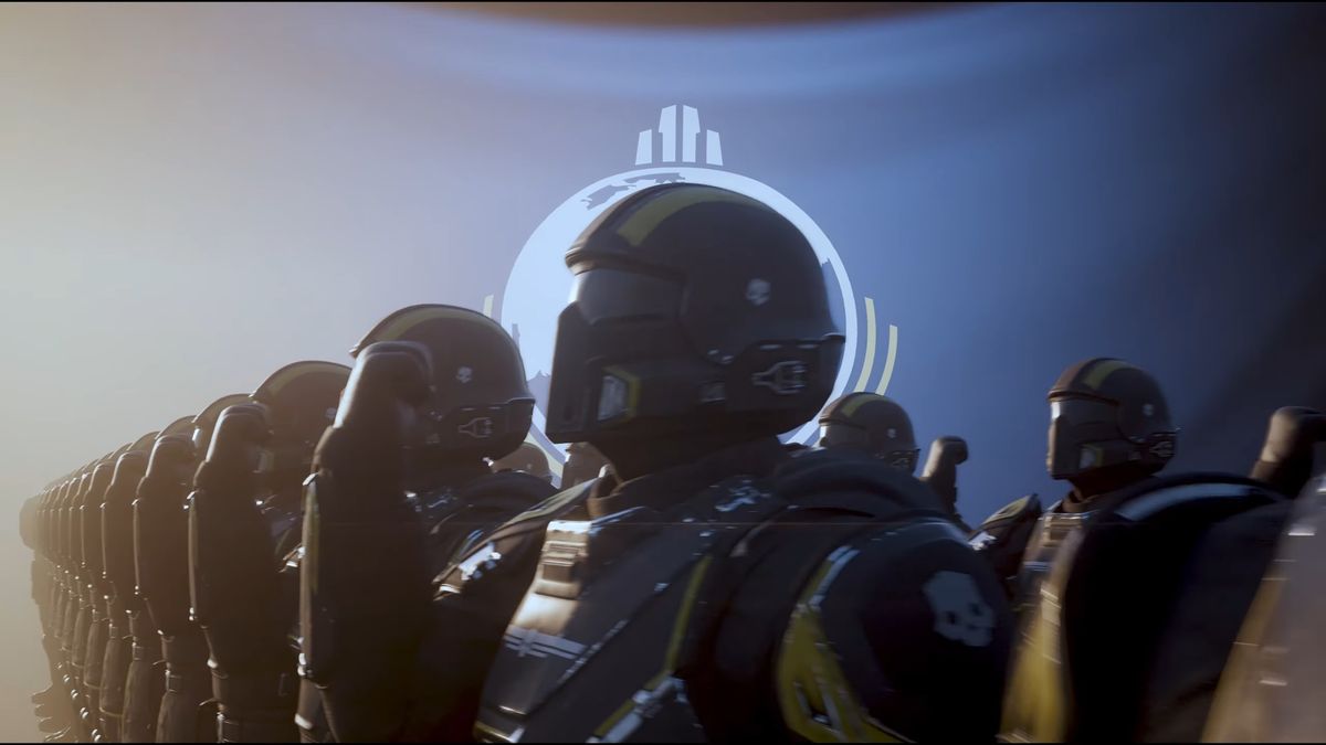 Helldivers 2 verweist über das neue Levelsystem auf einen der schlimmsten Starship Trooper-Charaktere