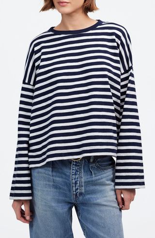 Easy Stripe Long Sleeve Top