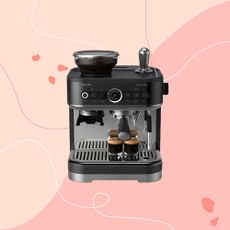 Philips Barista Brew Coffee machine on a pink background