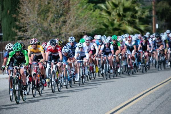 The yellow jersey stayed safe near the front of the field.
