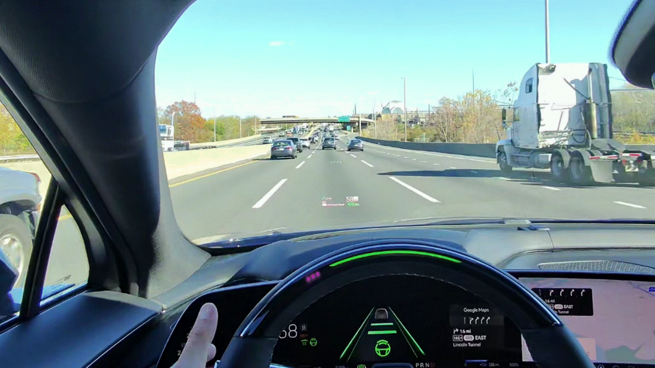 2026 Cadillac Lyriq-V head-up display.
