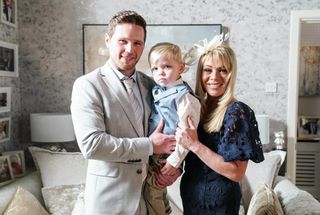 Keanu Taylor and Sharon Watts are ready for Albie's Christening