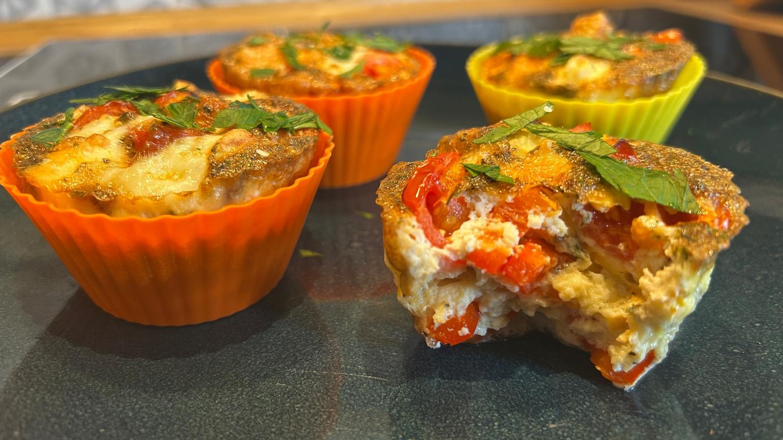 Omelette muffins made using Bosch Series 6 Air Fryer
