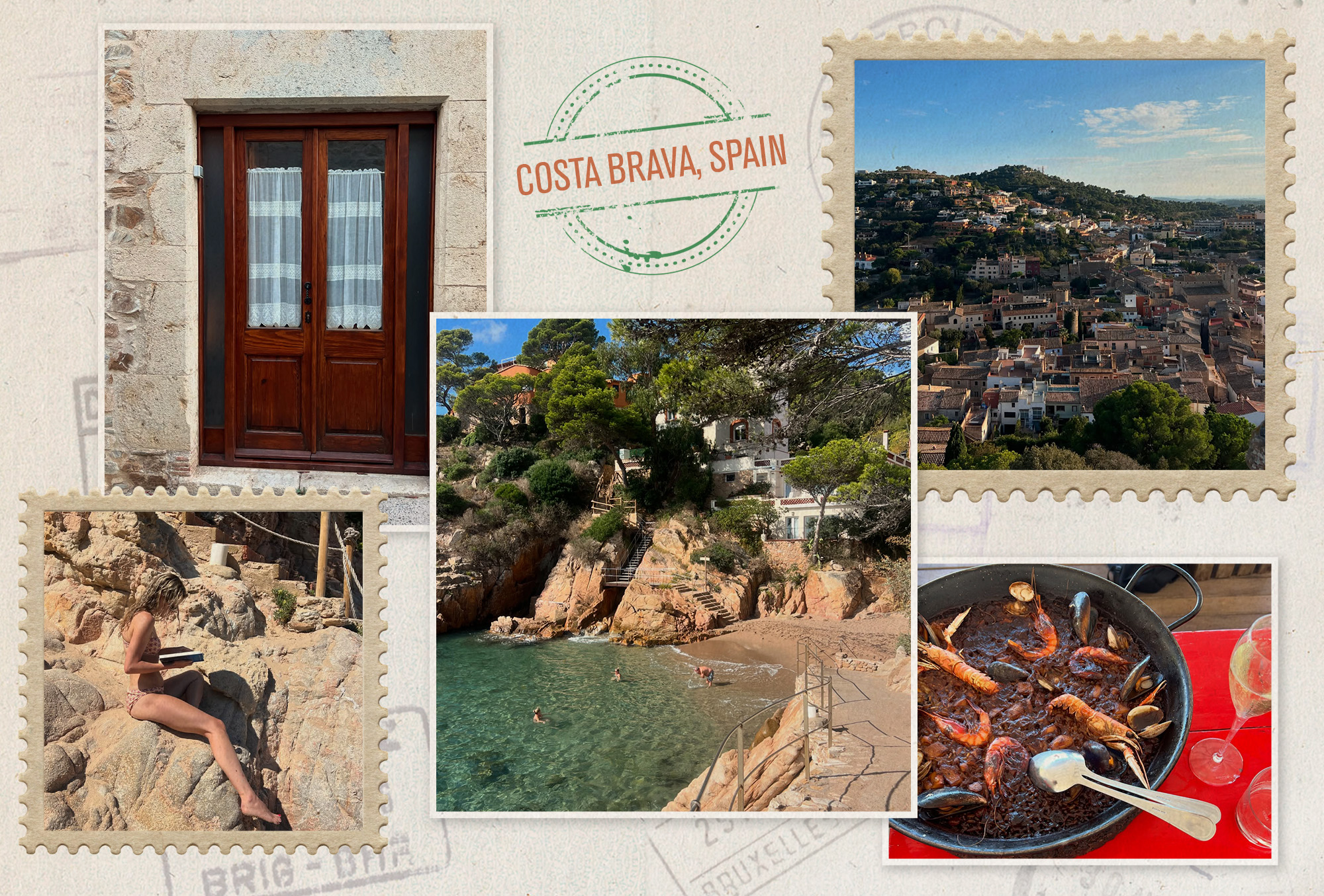 a collage of images featuring lesser-known European destinations in Spain, France, Italy, and Greece