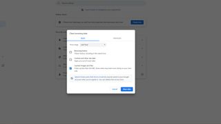 screenshot of Chrome history settings