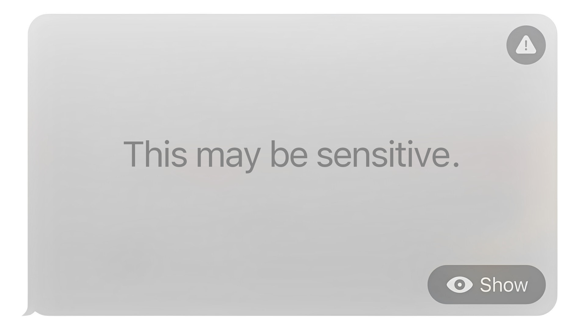 Apple iOS 17 sensitive content warning