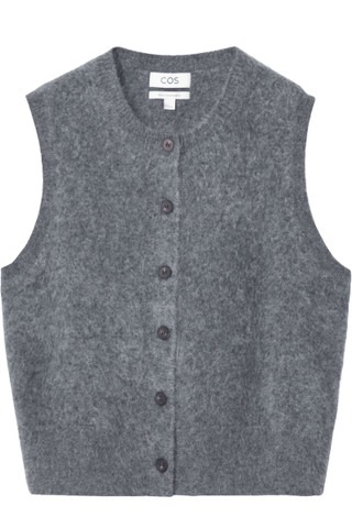 COS Pure Brushed-Cashmere Vest 