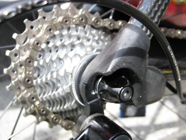 The rear drop outs of the BMC Impec