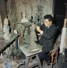 Giacometti's Sculpting Studio