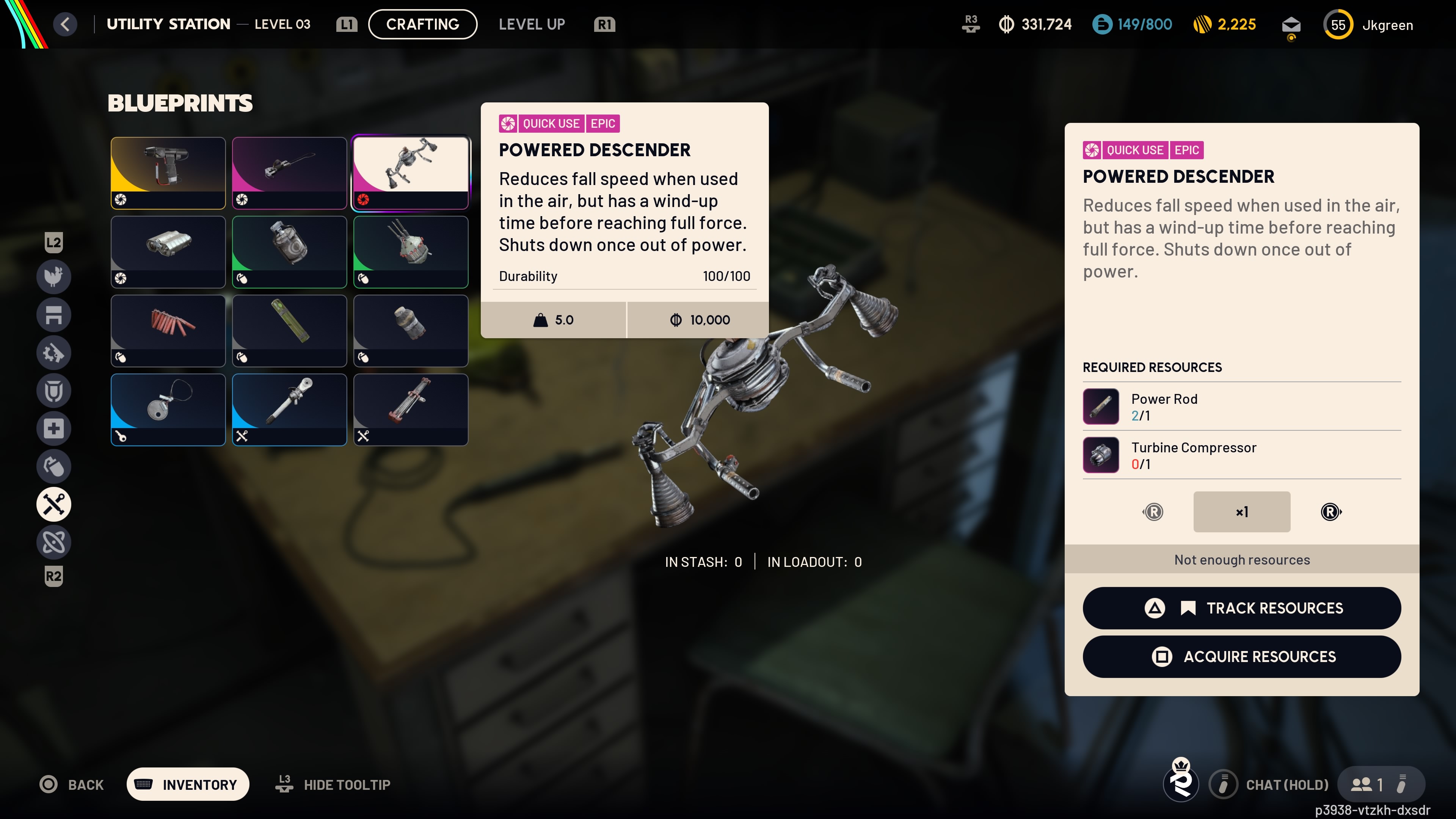 The Powered Descender in Arc Raiders