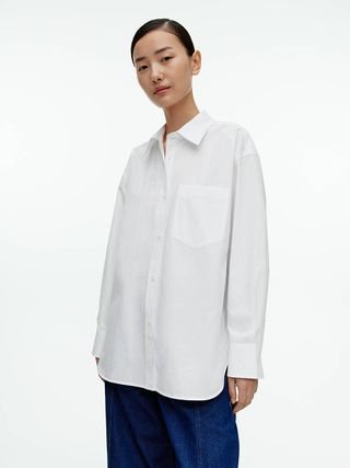 Oversized Cotton Shirt - White - Arket Gb