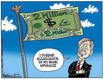 Political Cartoon U.S. Bolton book money