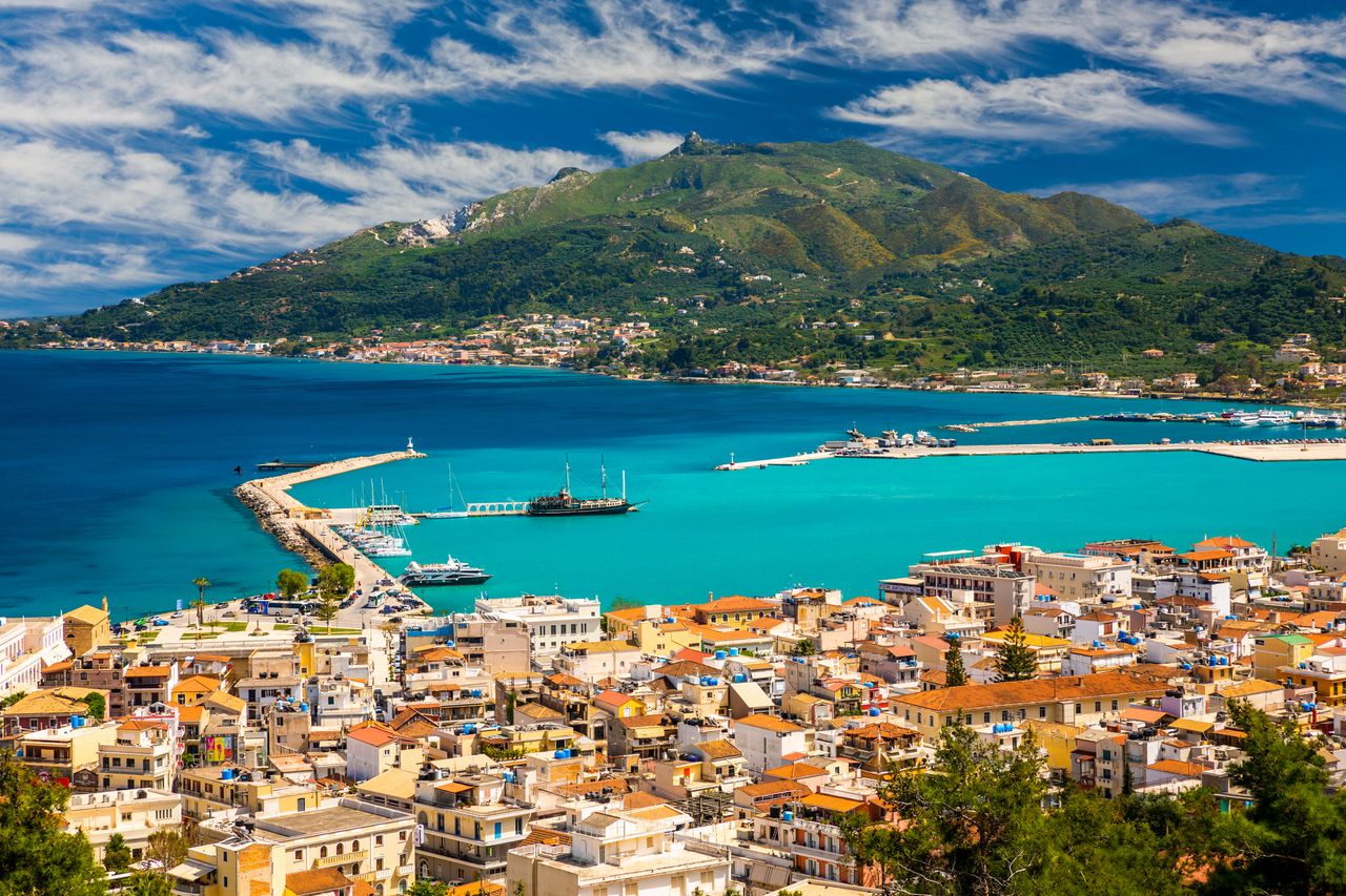 Summer view of Zakynthos (Zante) town
