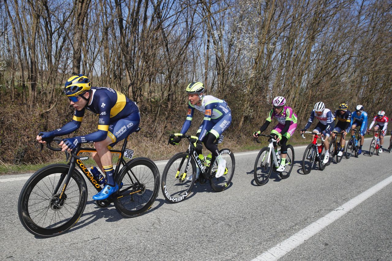 Milano Sanremo 2021 112th Edition Milano Sanremo 299 km 20032021 Charles Planet FRA Team Novo Nordisk Taco Van per Horn BEL Intermarche Wanty Gobert Materiaux photo Luca BettiniBettiniPhoto2021