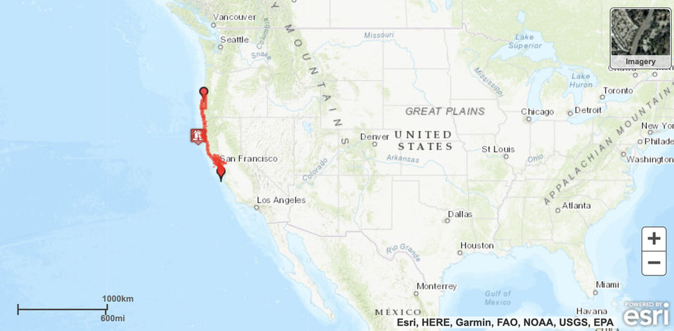 Tsunami warning los angeles map