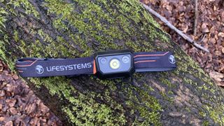Lifesystems Intensity 300 LED Head Torch on a tree