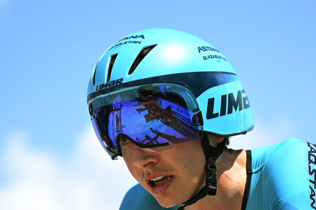 Joe Dombrowski during the stage 20 time trial