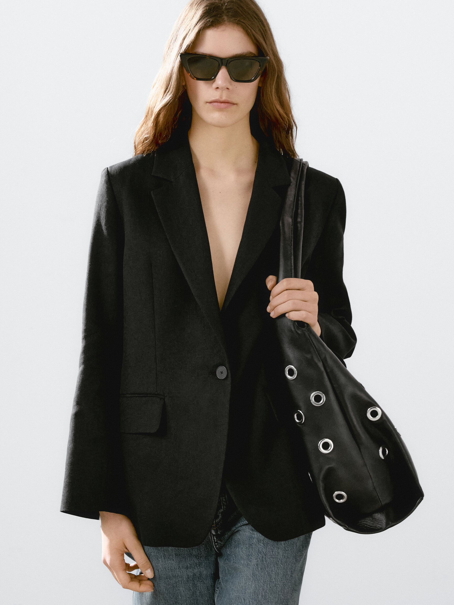 Linen Blend Suit Blazer