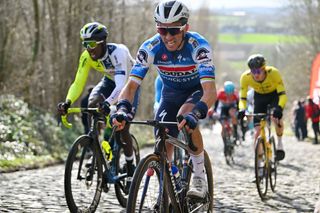 This Julian Alaphilippe grimace at Kuurne-Brussel-Kuurne summed up his team's weekend