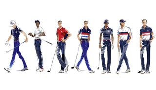 An array of different US Ryder Cup outfits