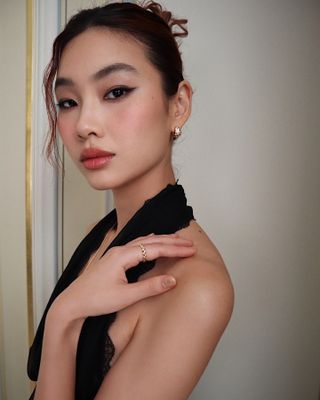 Hoyeon Jung wearing soft matte makeup