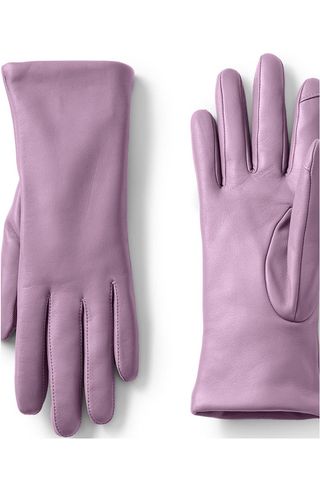 Ez Touch Screen Cashmere Lined Leather Gloves