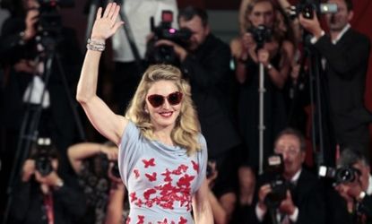 Madonna at the Venice premiere of her film "W.E."